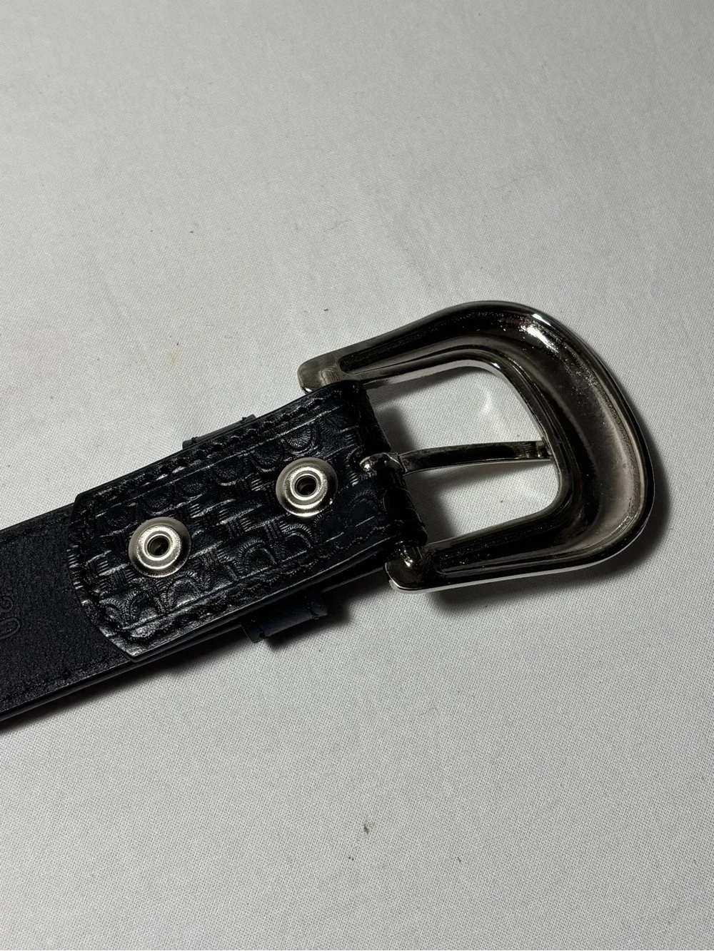 New Fullgrain Western Belt Handmade by Leather Artisans Black Size 40